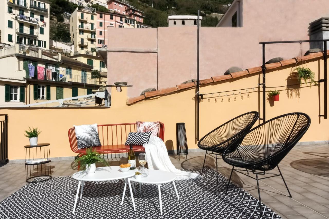 Ca Vivaldi Penthouse 5Terreparco Apartman Riomaggiore Kültér fotó