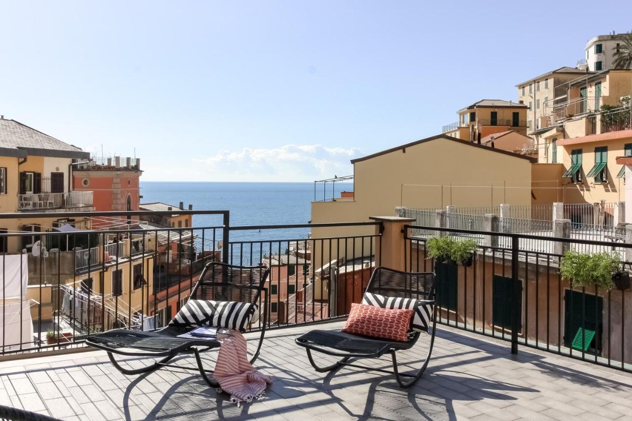 Ca Vivaldi Penthouse 5Terreparco Apartman Riomaggiore Kültér fotó