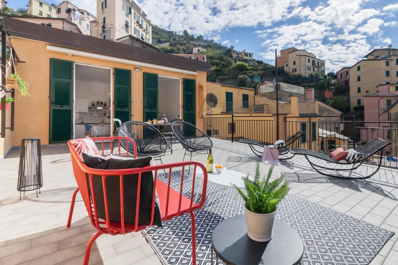 Ca Vivaldi Penthouse 5Terreparco Apartman Riomaggiore Kültér fotó